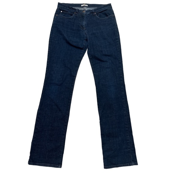 Eileen Fisher Jeans Dark Wash Organic Cotton/Elastane Size 8 - Picture 1 of 8